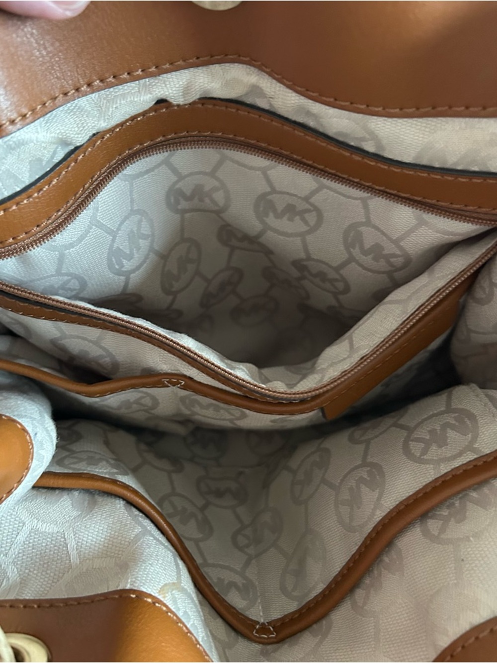 Michael Kors Medina Large Gathered Tote Shoulder Bag Metallic Gold MSRP 298.00 - Picture 8 of 16